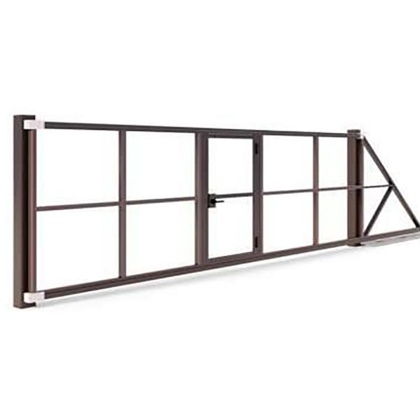 Откатные ворота с калиткой от 3 метров