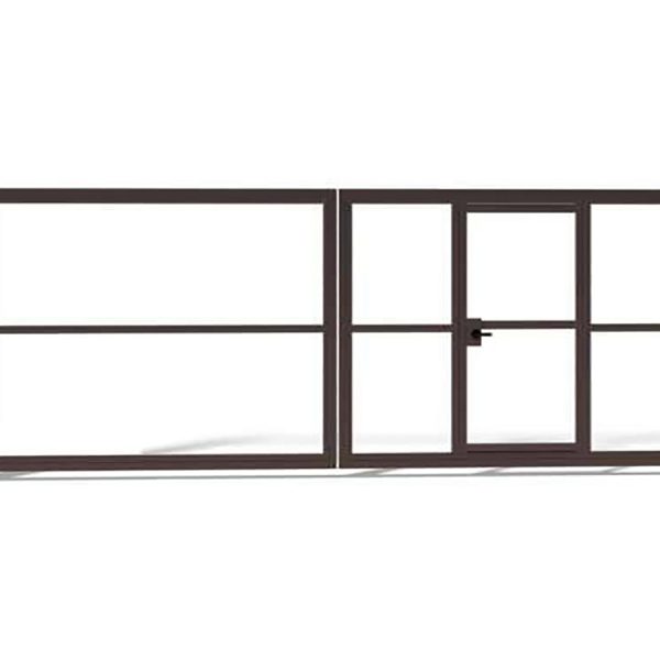 Распашные ворота с калиткой от 3 метров