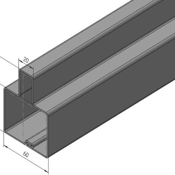 Т-ОБРАЗНЫЙ ПРОФИЛЬ ДЛЯ ВОРОТ