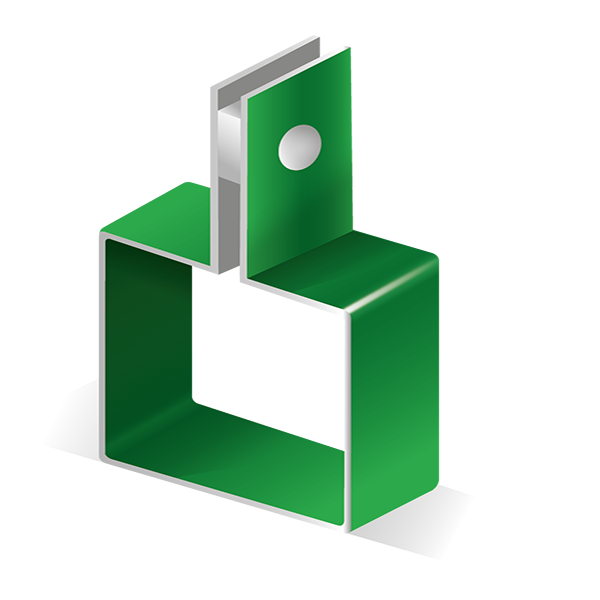 Крепеж односторонний для квадратной трубы