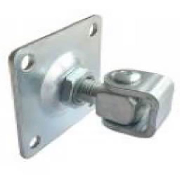 Петля с регулировкой и пластиной М16 Оцинкованная